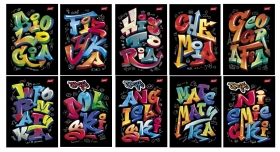 Komplet 10 zeszytw A5 60k Grafiti ZE CIG UNIPAP