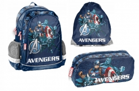 ZESTAW AVENGERS PLECAK+WOREK NA OBUWIE+PIRNIK