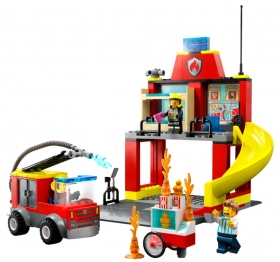 LEGO CITY 60375 REMIZA STRAACKA I WZ STRAACKI